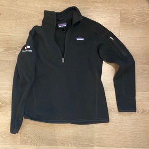 Patagonia quarter zip pullover telluride embroidered